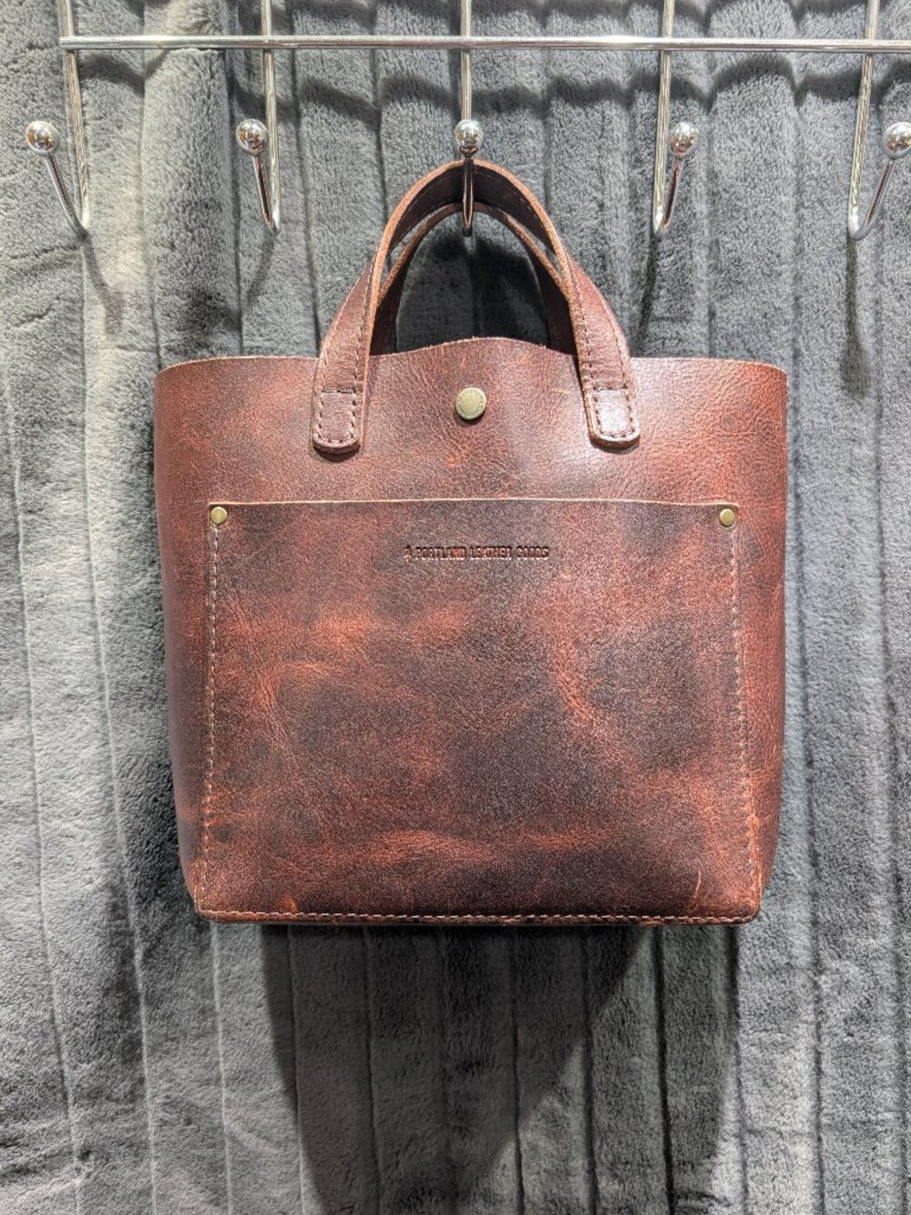Portland Leather Mini Crossbody Lava Brown Retired Color EUC